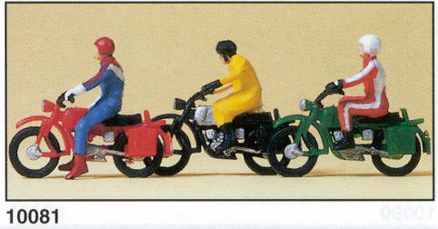 Hercules Motos con figuras Preiser 10081 1/87 