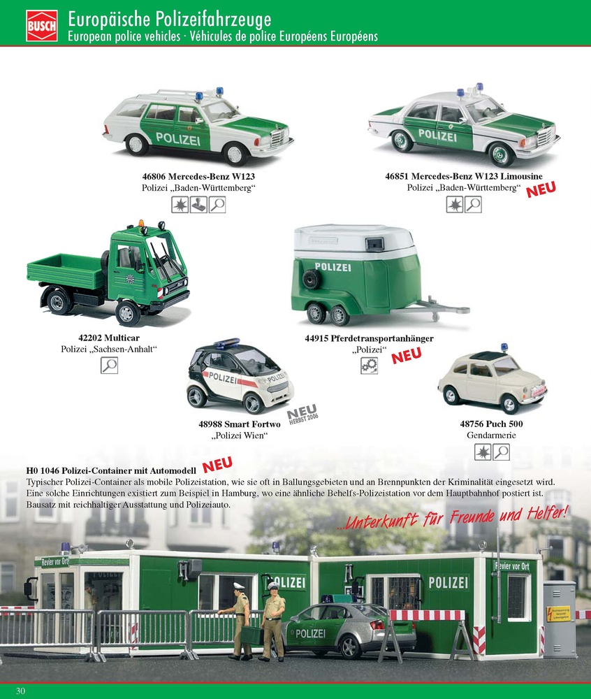 Multicar Policia Sachsen Busch 1/87 