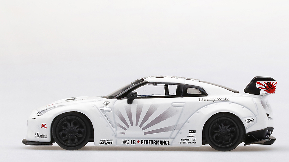 Nissan LB Works GT-R R35 Type1 Rear Wing Version 1+2 TSM Model MGT00064-L 1:64 