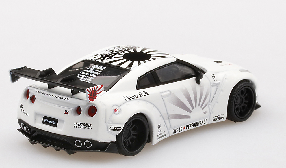 Nissan LB Works GT-R R35 Type1 Rear Wing Version 1+2 TSM Model MGT00064-L 1:64 