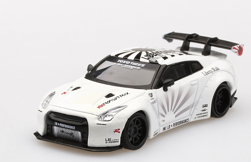 Nissan LB Works GT-R R35 Type1 Rear Wing Version 1+2 TSM Model MGT00064-L 1:64 