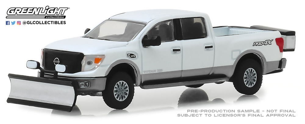 Nissan Titan XD Pro-4X quitanieves Greenlight 30021 1/64 