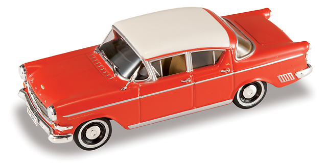 Opel Kapitan (1958) Starline 1/43 Rojo Techo Blanco 