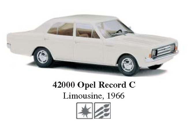 Opel Rekord C (1967) Busch 1/87 