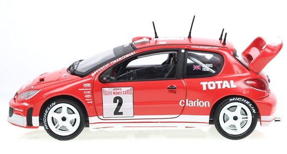 Peugeot 206 WRC Monte Carlo (2003) Solido 20840 1/43 