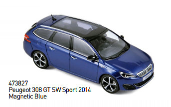 Peugeot 308 GT SW Sport 2014 Norev 473827 1:43 