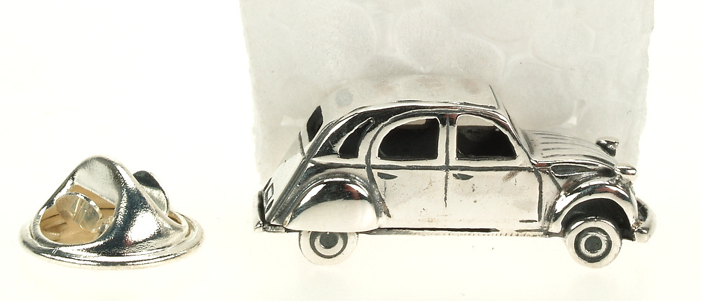 Pin Citroen 2CV Plata de 1ª Ley 