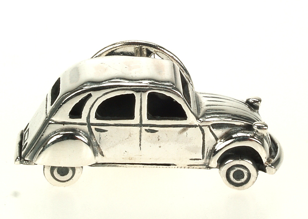 Pin Citroen 2CV Plata de 1ª Ley 