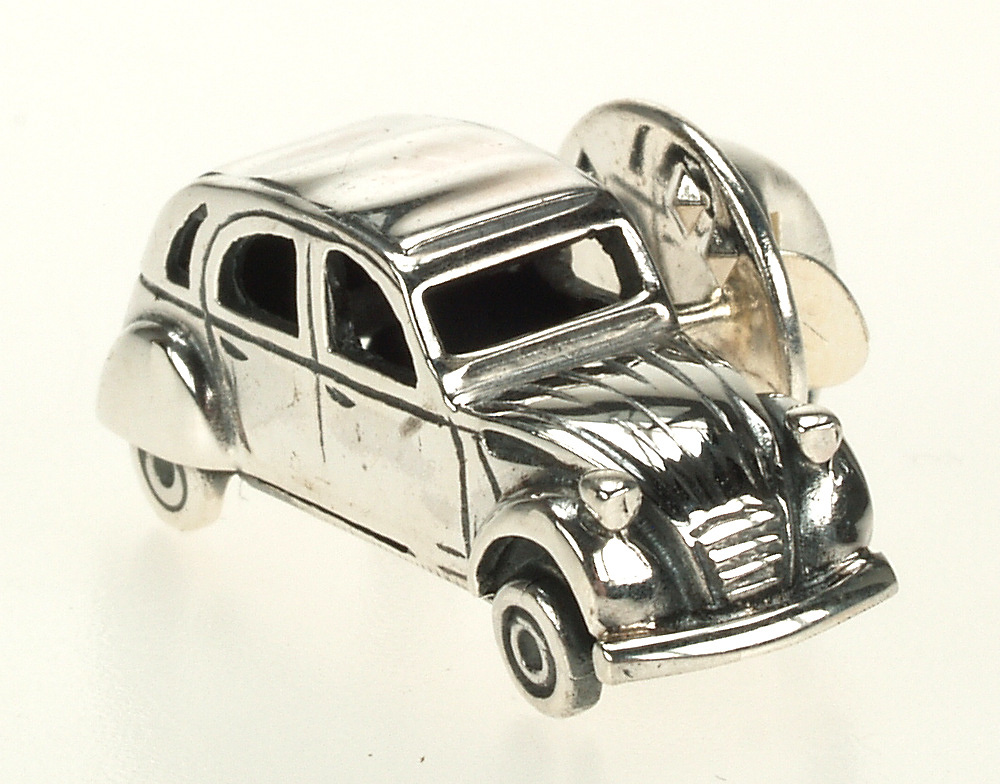 Pin Citroen 2CV Plata de 1ª Ley 