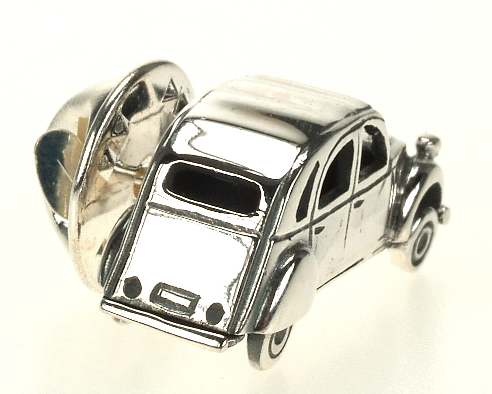 Pin Citroen 2CV Plata de 1ª Ley 