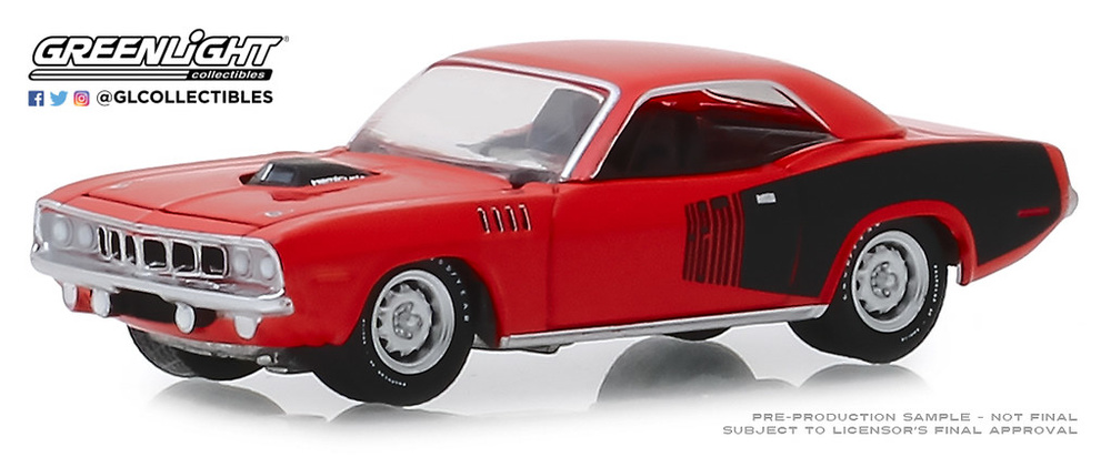 Plymouth Barracuda - 426 HEMI 50 Aniversario (1971) Greenlight 28000E 1/64 