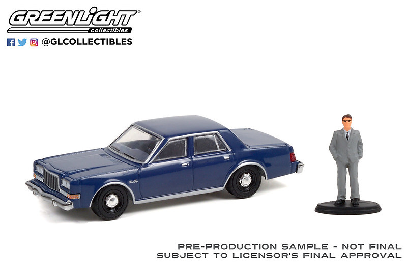 Plymouth Grand Fury de Policia con figura de Agente de paisano (1986) Greenlight 97110D 1/64 
