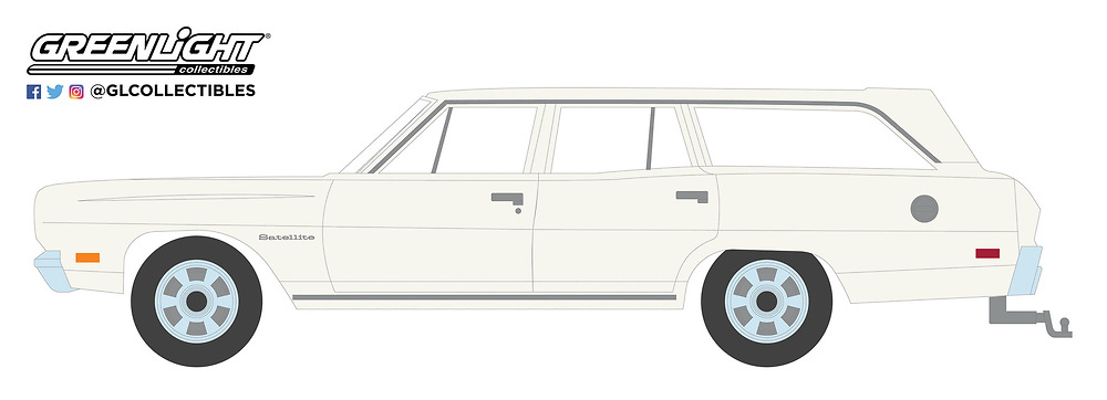 Plymouth Satellite Station Wagon (1969) Greenlight 29990B 1/64 