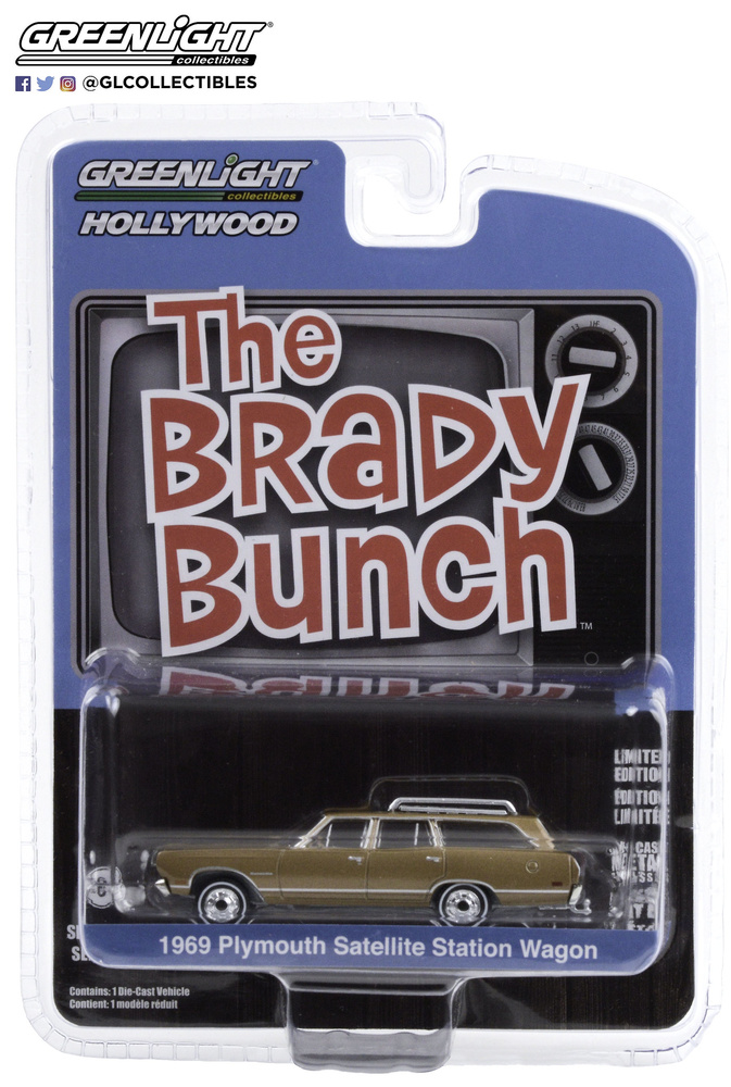 Plymouth Satellite Station Wagon - The Brady Bunch (1969) Greenlight 44890B 1/64 