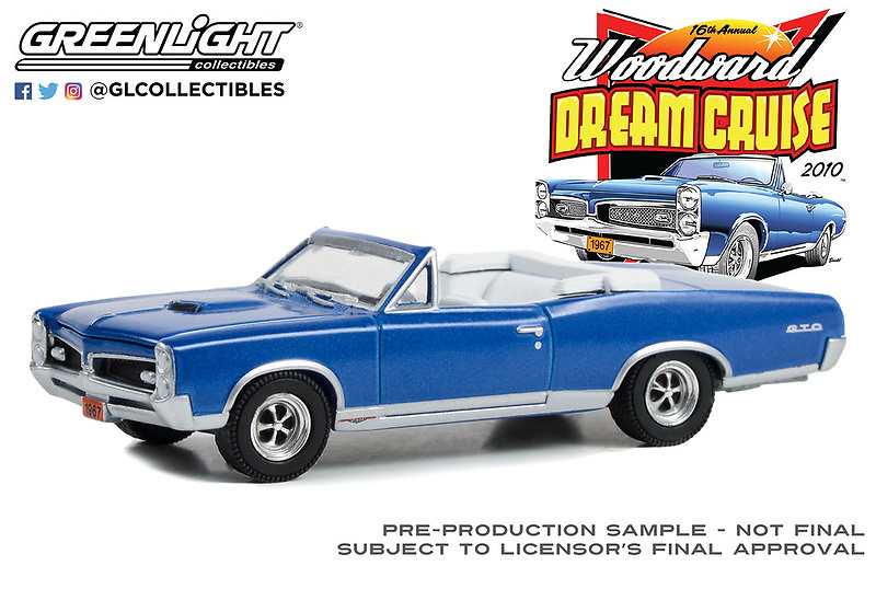 Pontiac GTO Convertible (1967) Greenlight 37280A 1/64 