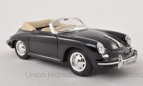 Porsche 356B (1959) Welly 1:24 Negro 