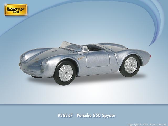 Porsche 550 Spider (1953) Ricko 1/87 Plata 