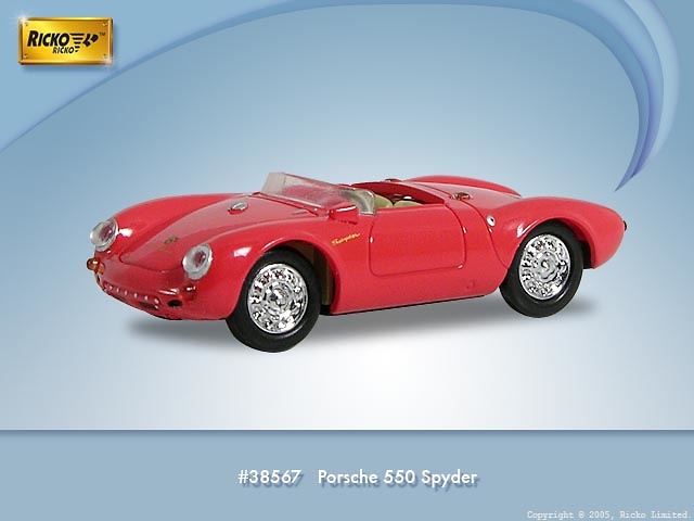 Porsche 550 Spider (1953) Ricko 1/87 Rojo 