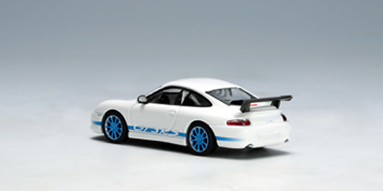 Porsche 911 GT3 RS llantas azules (2004) Autoart 28032 1/64 