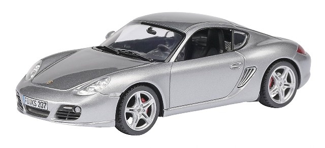 Porsche Cayman Serie 2 (2008) Schuco 1/43 Gris Metalizado 