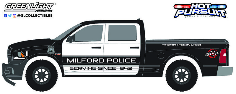 Ram 1500 SSV - Policia de Milford Michigan (2017) Greenlight 42980E 1/64 