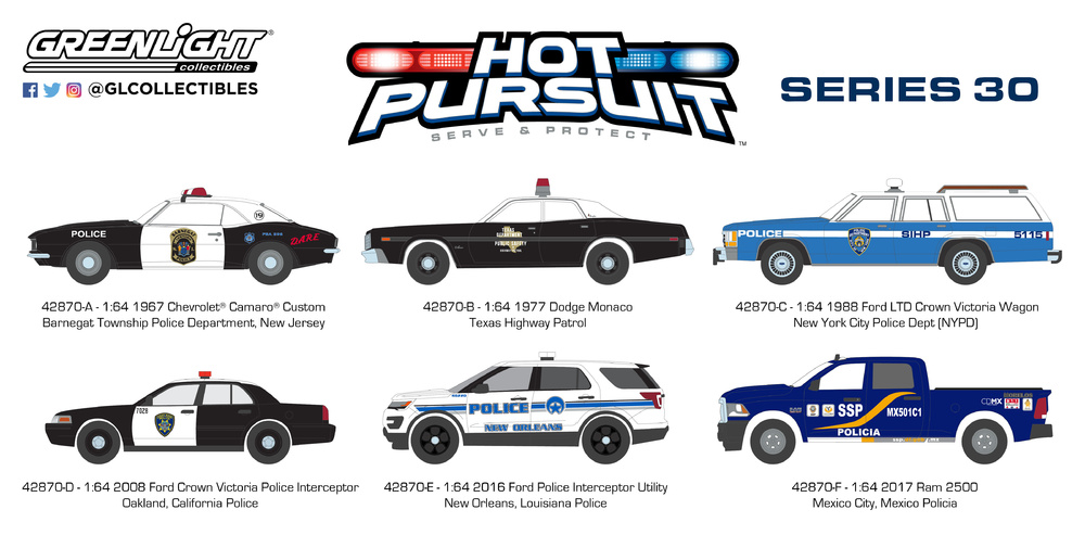 Hot Pursuit series 30 Greenlight 1/64 