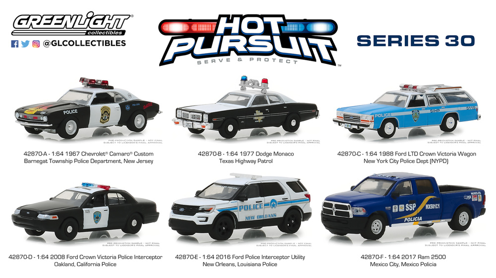 Hot Pursuit series 30 Greenlight 1/64 
