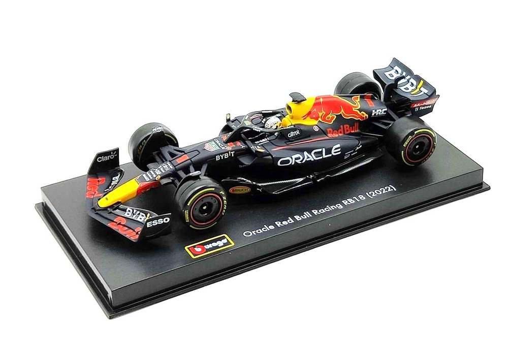 Red Bull RB18 nº1 Max Verstappen (2022) con piloto Bburago 1/43 