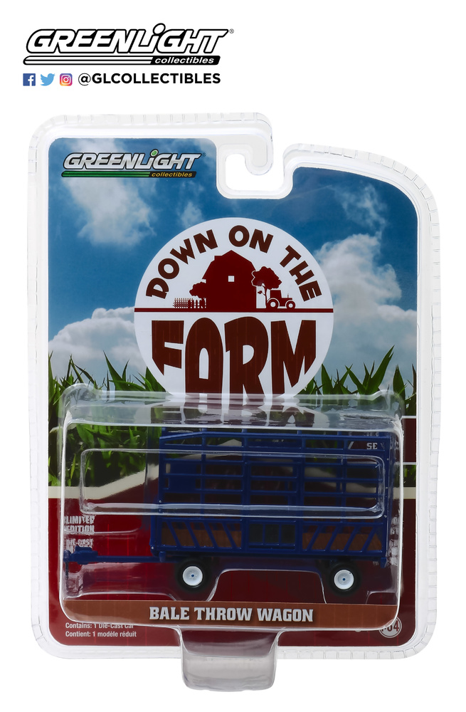 Bale remolque para tractor Greenlight 48020F 1/64 