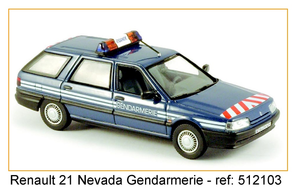 Renault 21 Nevada Gendarmeria Francesa Norev 1/43 