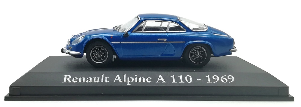 Renault Alpine A110 (1969) RBA Entrega 30 1:43 Azul Metalizado Llantas de 3 brazos 