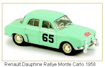Renault Dauphine Rallye Norev 1/43 