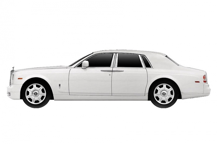 Rolls Royce Phantom Sedan (2009) True Scale 1/43 Blanco Inglés 