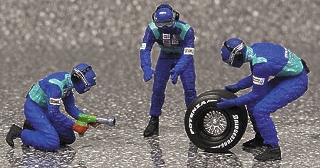 Sauber Pitstop Cambio Neumáticos traseros (2002) Minichamps 343100033 1/43 