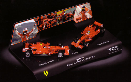 Ferrari F2007 (2007) K. Raikkonen F. Massa Hot Wheels L6239 1/43 