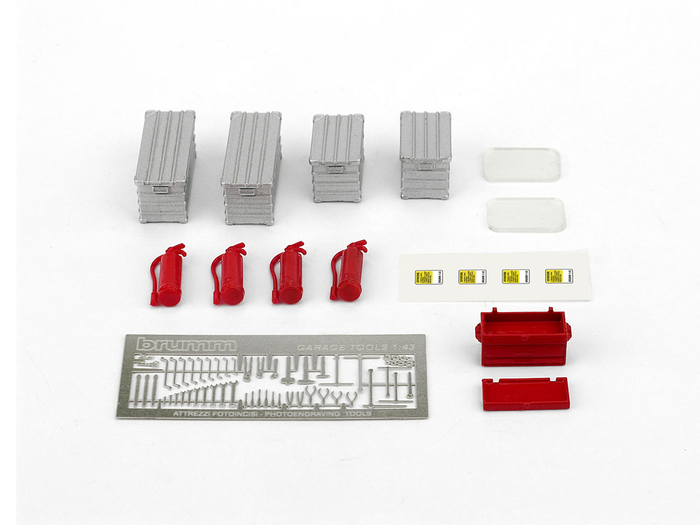 Set Cajas Herramientas y Extintores (1982) Brumm F093 1:43 