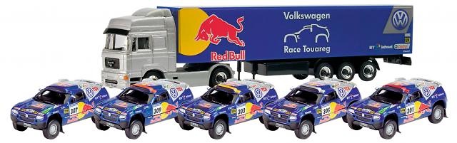Set Man + 5 Touareg Paris-Dakar 2006 Schuco 25301 1/87 