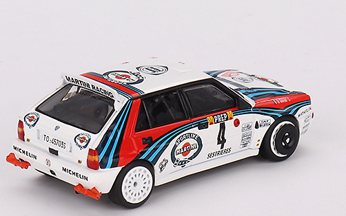 Set de 4 Lancias Delta HF Integrale Evoluzione Martini Racing Rally Monte Carlo (1992) TSM 1/64 
