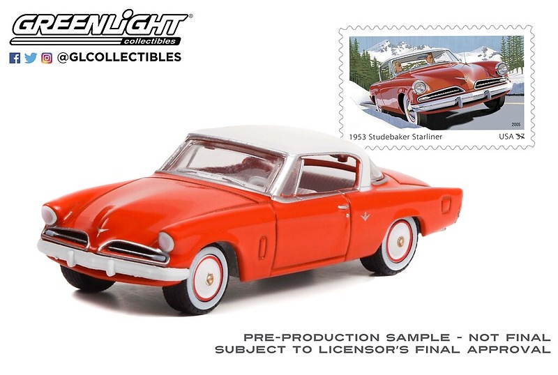 Studebaker Starliner - United States Postal Service (USPS) (1953) Greenlight 1/64 