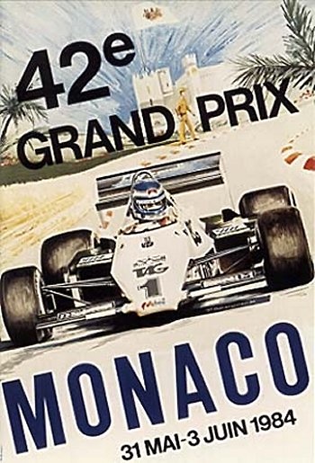 Poster GP. F1 Mónaco 1984 