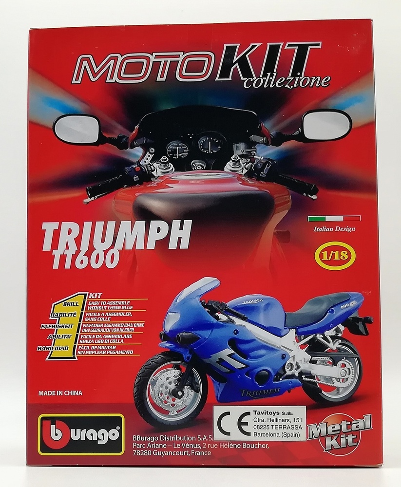 Triumph TT600 Kit Montaje Bburago 18-55004 1/18 