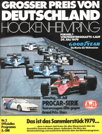 Poster GP. F1 Alemania 1979 