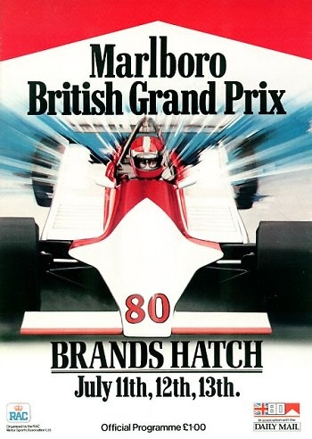Poster del GP. F1 de Gran Bretaña de 1980 