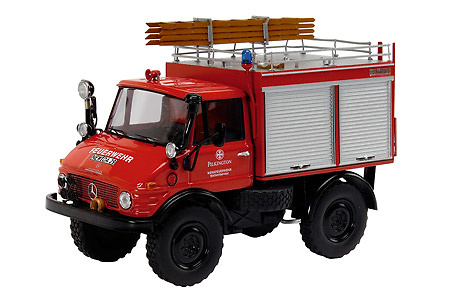 Unimog 406 camion de bomberos Schuco 03157 1/43 