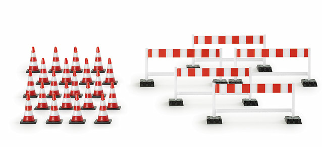 Vallas y conos Trafico Herpa 1/87 