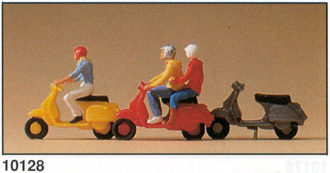 Vespas con figuras Preiser 1/87 