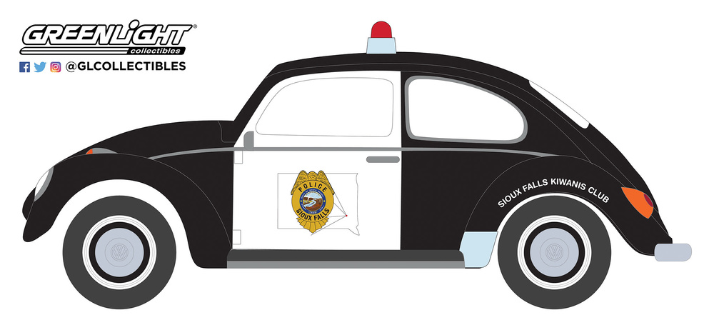 Volkswagen Beetle - Policía de Sioux Falls (Dakota del Sur) Greenlight 42880F 1/64 