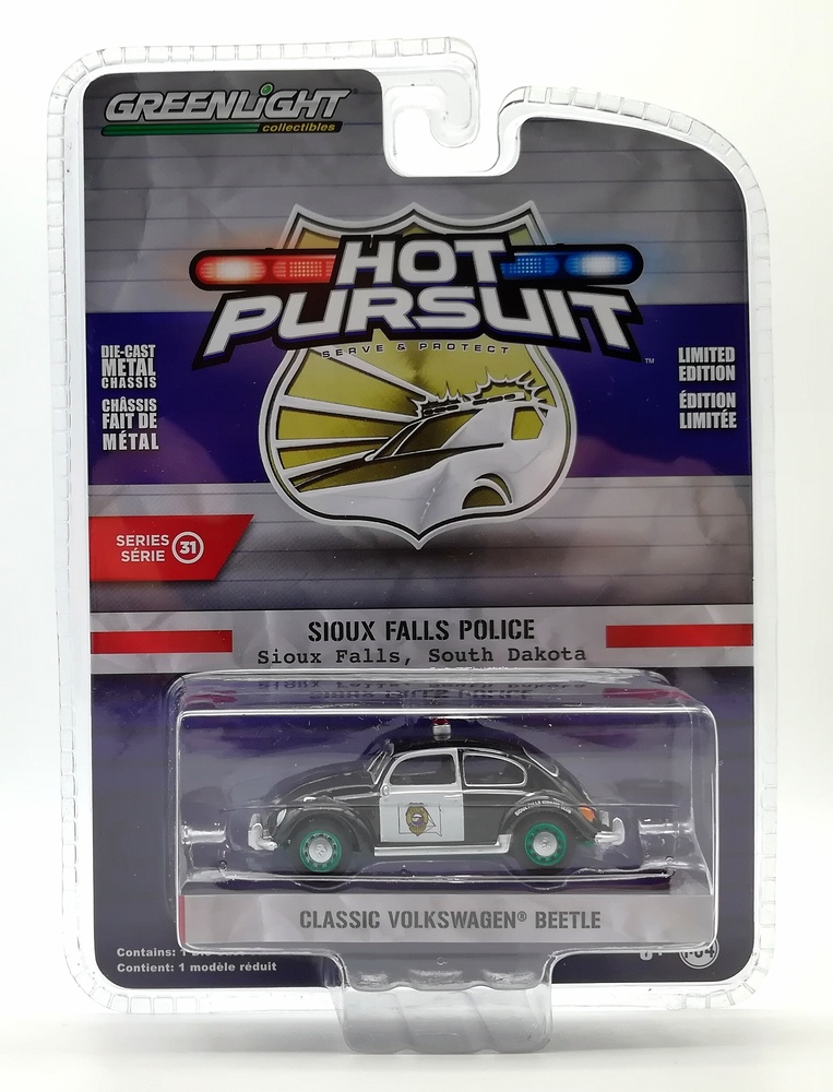 Volkswagen Beetle - Policía de Sioux Falls (Dakota del Sur) Greenlight 42880F 1/64 