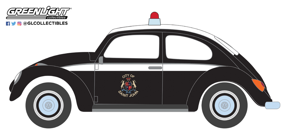 Volkswagen Beetle Policia de Saint John, New Brunswick, Canada () Greenlight 29940F 1/64 