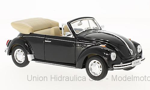 Volkswagen Escarabajo Cabriolet (1959) Welly 1:24 Negro 